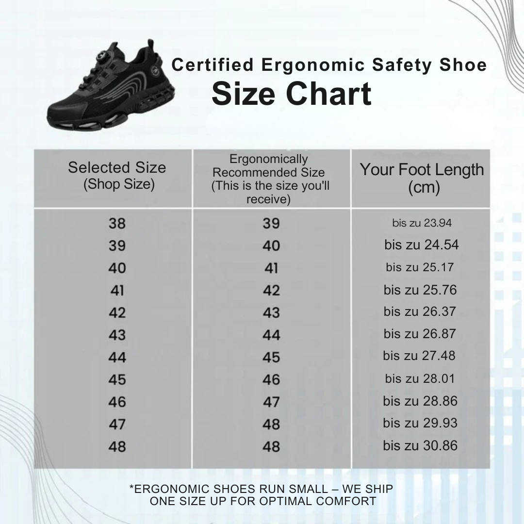 Certified Ergonomic Safety Shoe