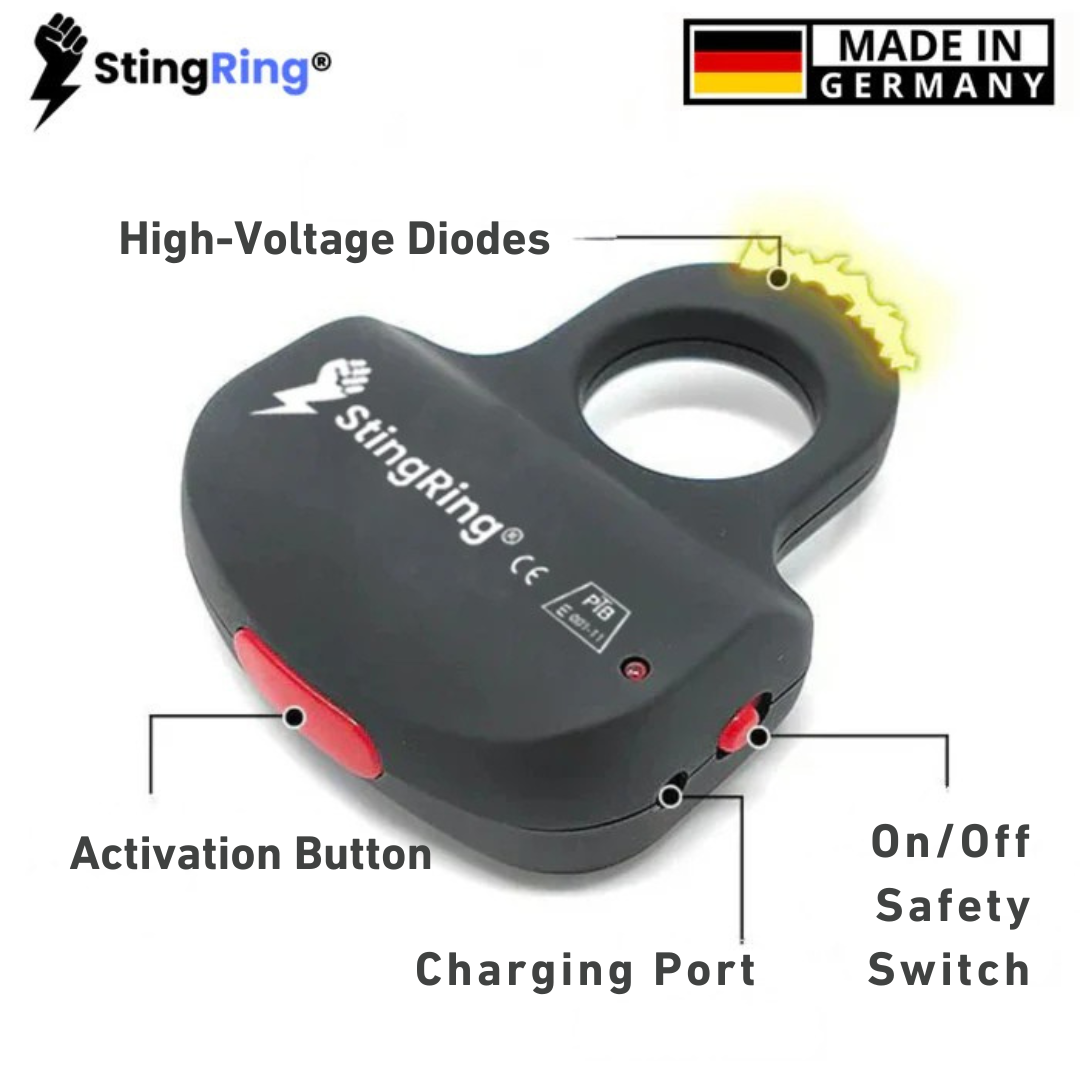 Original StingRing® - Electric Knuckle Ring for Self-Defense™