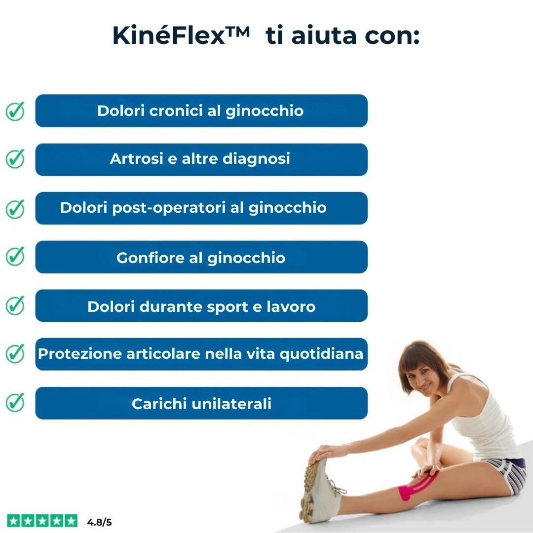 KinéFlex™ – Sollievo e stabilità per le tue ginocchia